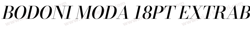 BODONI MODA 18PT EXTRABOLD ITALIC字体转换